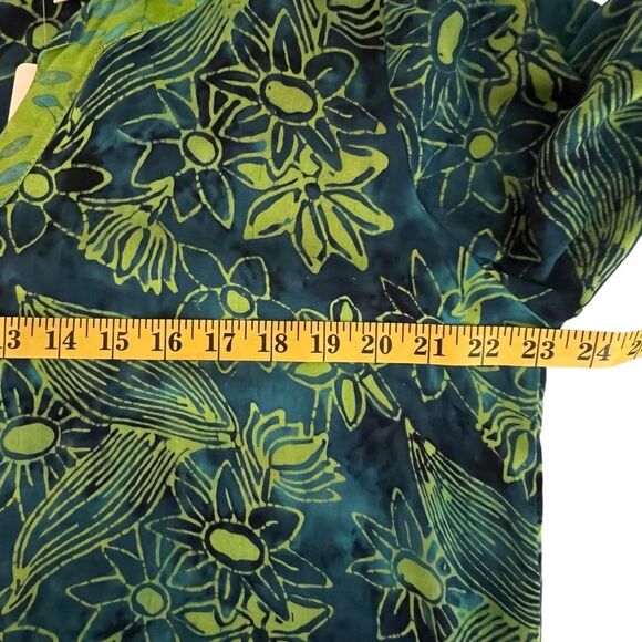 Soft Surroundings Womens Tunic Top Size XL Tropical Boho Resort Loose Oversized - Picture 4 of 7